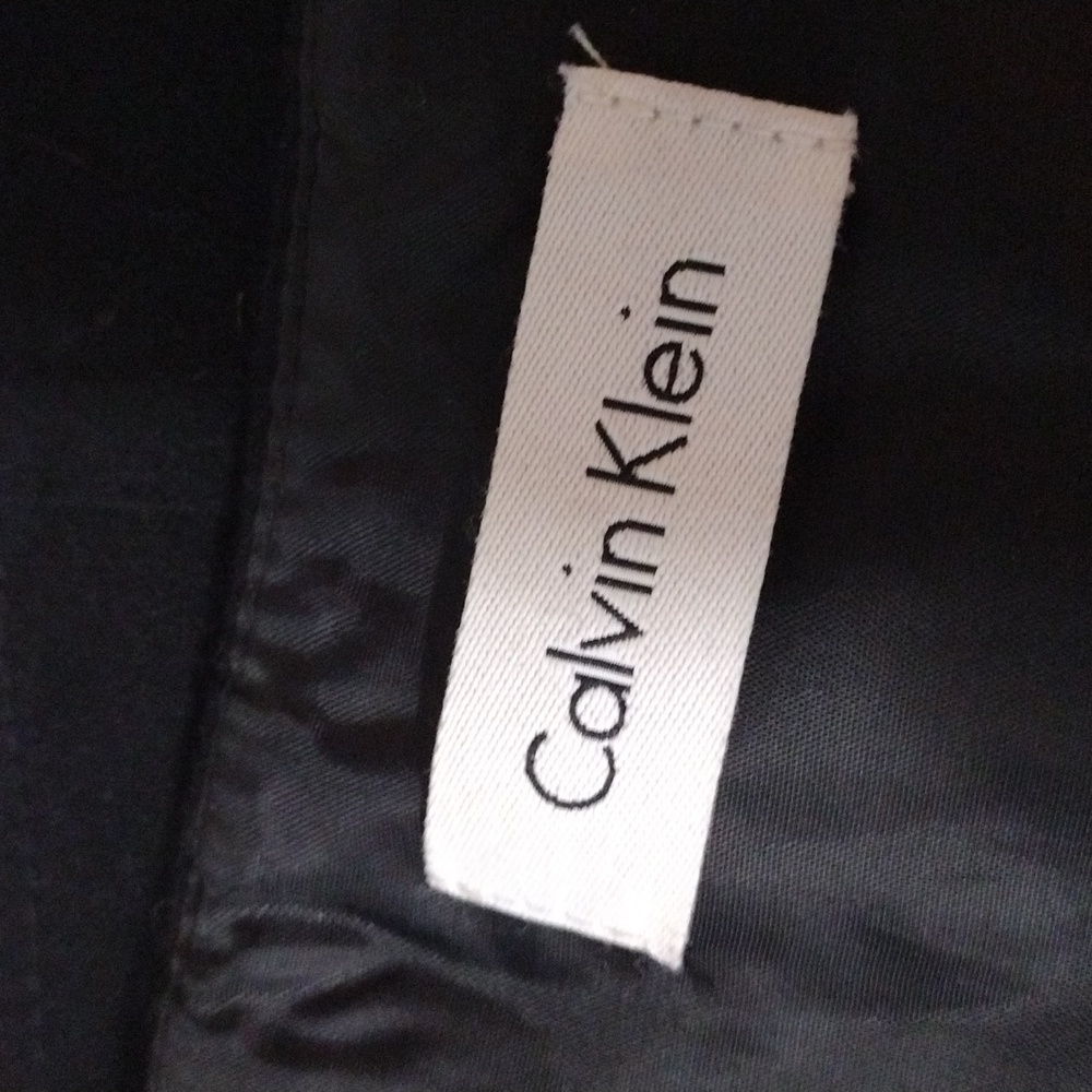 Calvin Klein TAG Shift Dress, Black, knee Lngth,  Sleeveless, Pleats, ZipUp, 2 - Picture 10 of 16